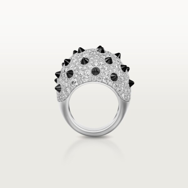 Clash [Un]limited Ring White gold, onyx, diamonds